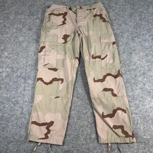 Military Cargo Pants X-Short Tan Desert Camo Good Ripstop Tactical Mens Small